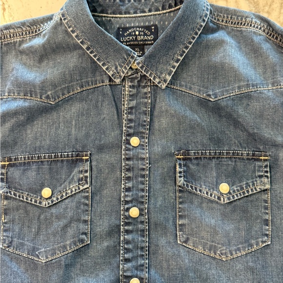 Lucky Brand Denim Western Snap-Front Shirt - Picture 2 of 5